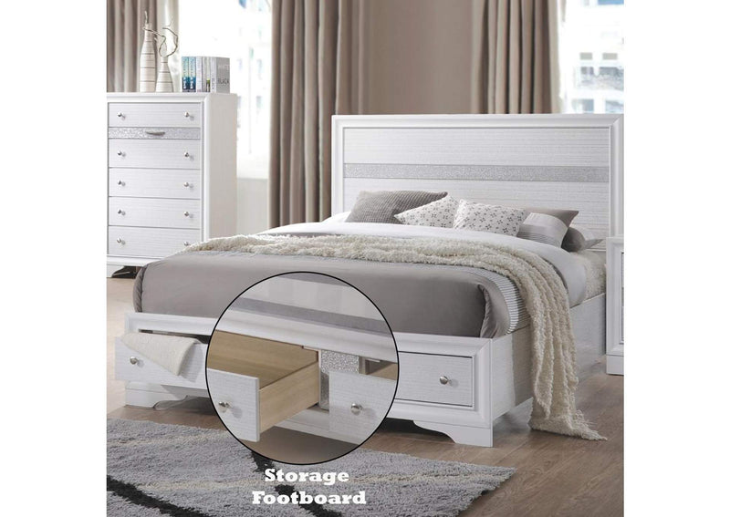 25770Q Naima Queen Bed with Storage