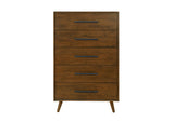 REN-B940-60 Emery Walnut 5 Drawer Chest