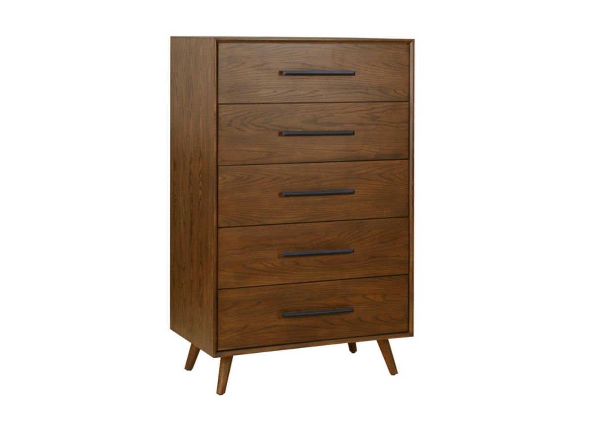 REN-B940-60 Emery Walnut 5 Drawer Chest
