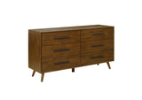 REN-B940-70 Emery Walnut 6 Drawer Dresser