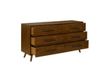 REN-B940-70 Emery Walnut 6 Drawer Dresser