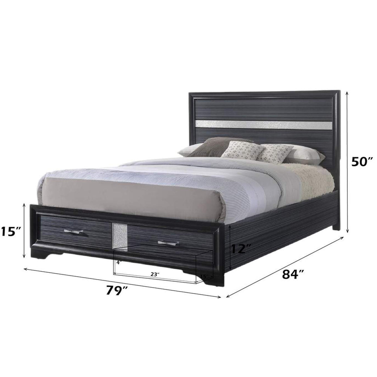 25897EK Naima Ek Bed with Storage