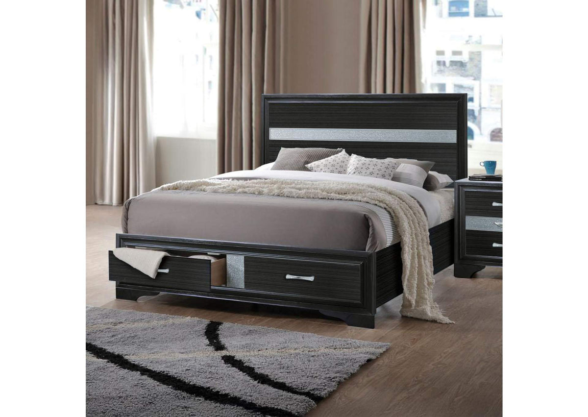 25900Q Naima Queen Bed with Storage