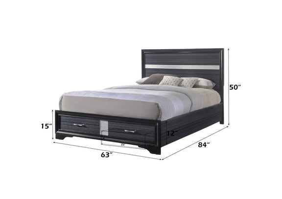 25900Q Naima Queen Bed with Storage