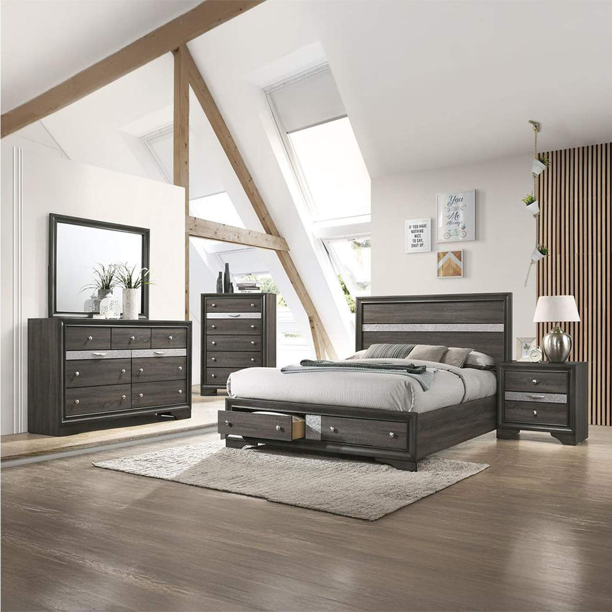 25967EK Naima Ek Bed with Storage