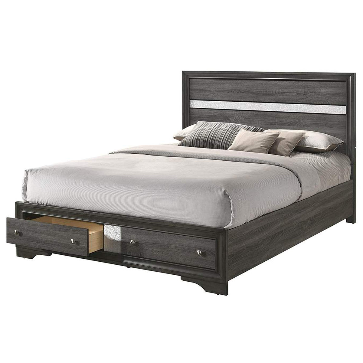 25970Q Naima Queen Bed with Storage