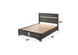 25970Q Naima Queen Bed with Storage