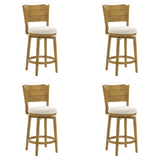 Winsley - Coastal Modern Swivel Wood Counter Height Kitchen Bar Stool
