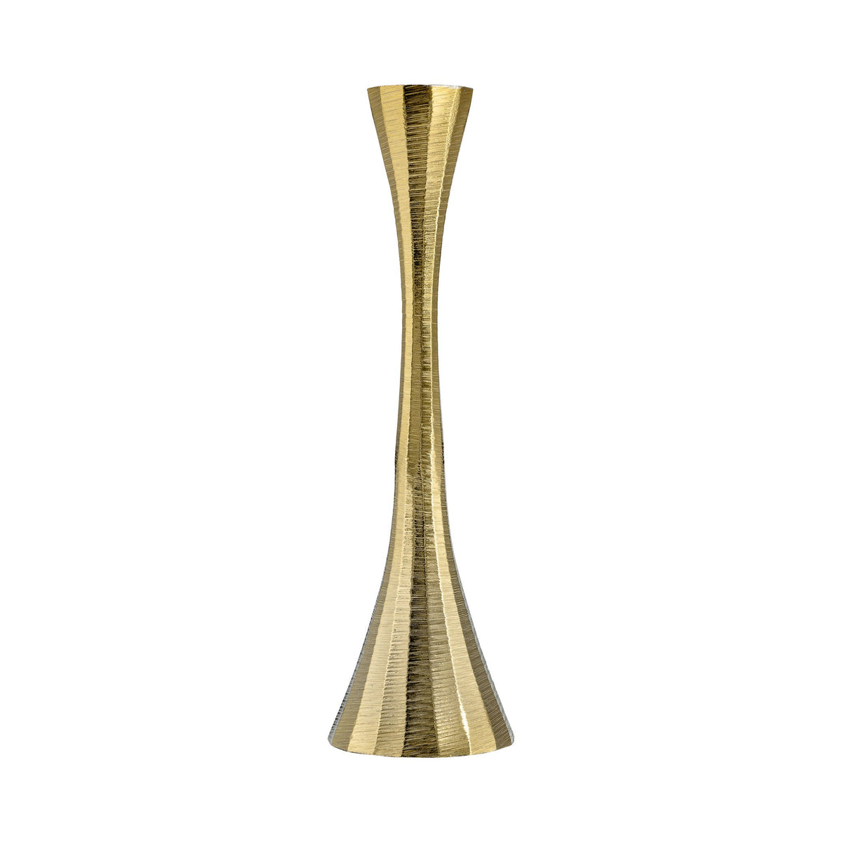 Metal Taper Candle Holder 10" - Brass