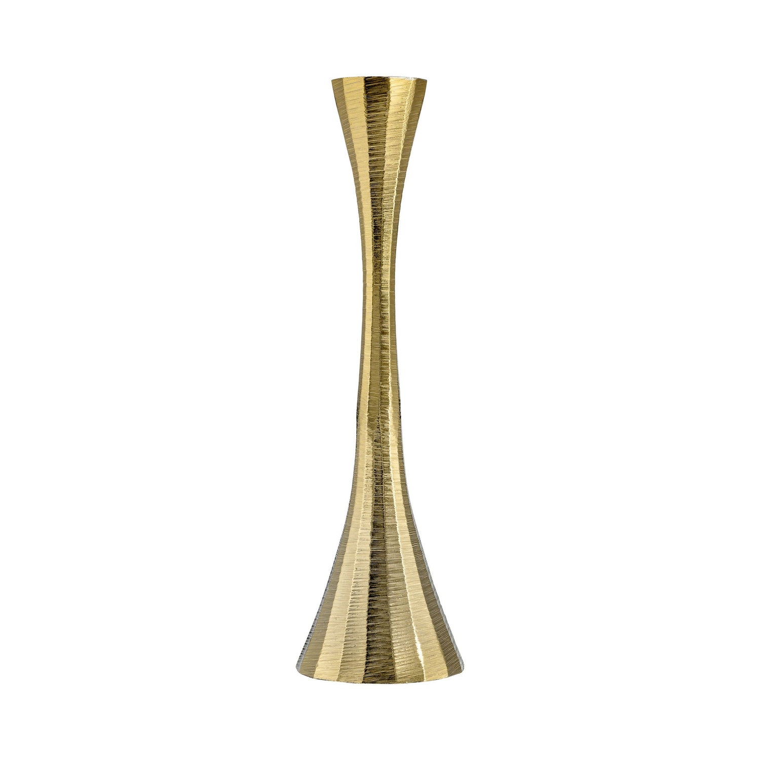 Metal Taper Candle Holder 10" - Brass
