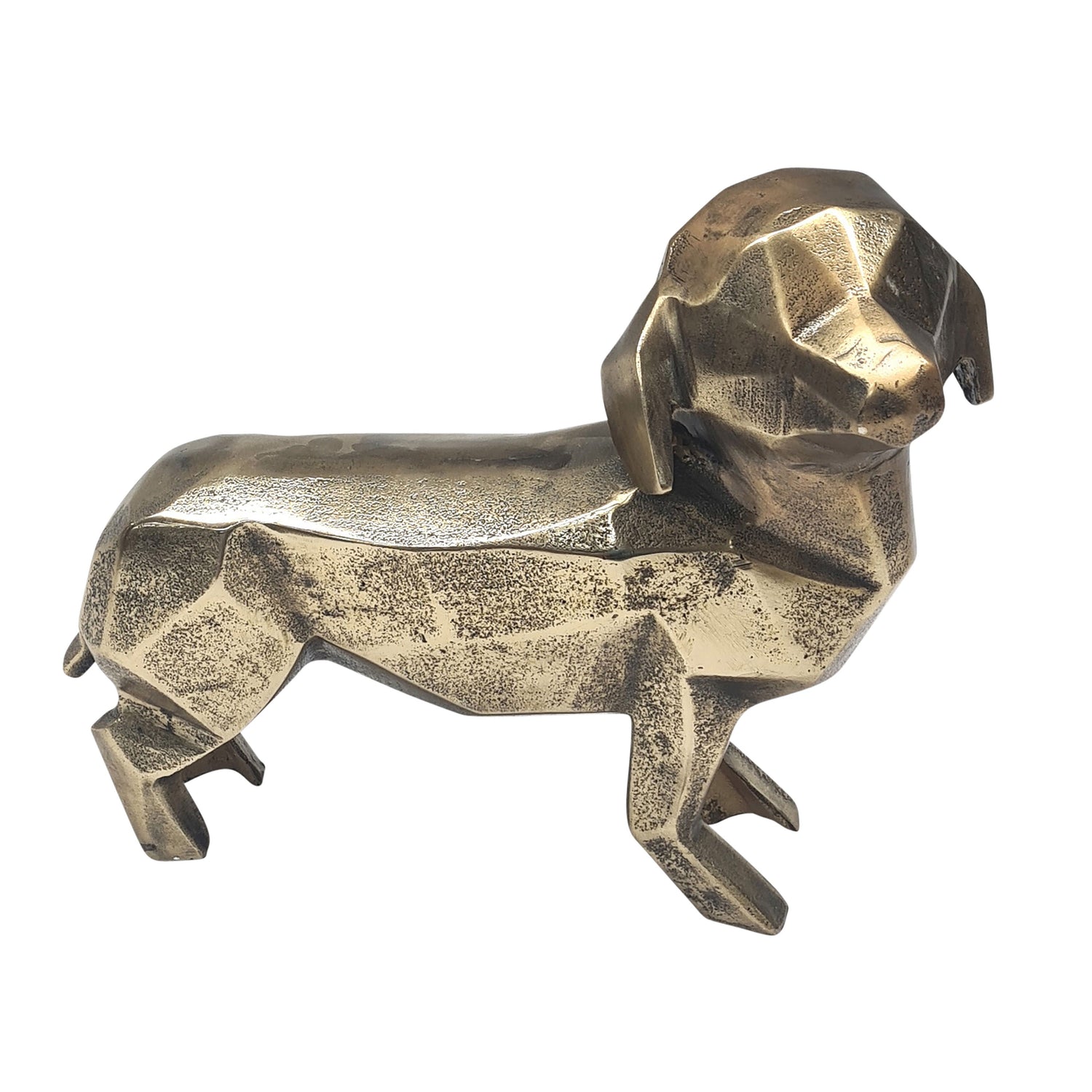13" Alona Geometric Dog - Gold