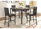 2601-36 Tempe Counter Height Table, Faux Marble Top