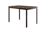 2601-48 Tempe Dining Table, Faux Marble Top
