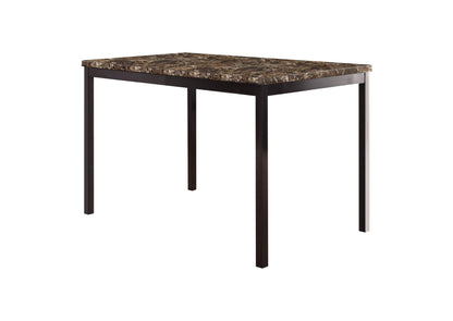 2601-48 Tempe Dining Table, Faux Marble Top