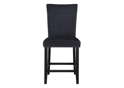 D04BS-BLK D04 BLACK VELVET BAR STOOL