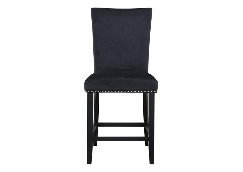 D04BS-BLK D04 BLACK VELVET BAR STOOL