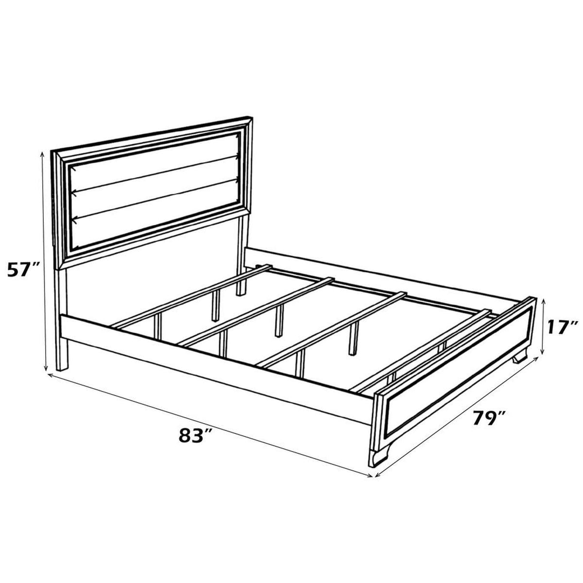 26257EK Carine Ii Ek Bed