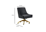 TOV-H7234 Beatrix Black Office Swivel Chair