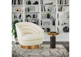 TOV-OC18230 Blaze Glass - Brass Side Table