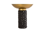 TOV-OC18230 Blaze Glass - Brass Side Table