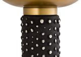 TOV-OC18230 Blaze Glass - Brass Side Table
