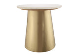 TOV-OC18135 Bleeker Marble Side Table