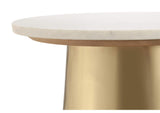 TOV-OC18135 Bleeker Marble Side Table