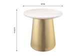 TOV-OC18135 Bleeker Marble Side Table