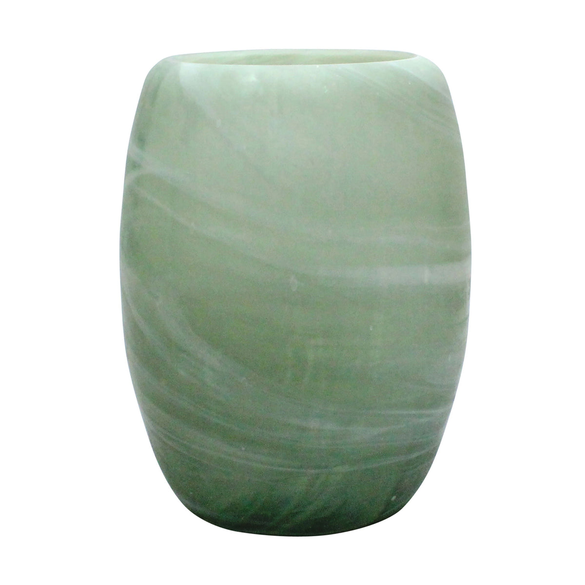 16" Garbo Large Glass Vase - Green