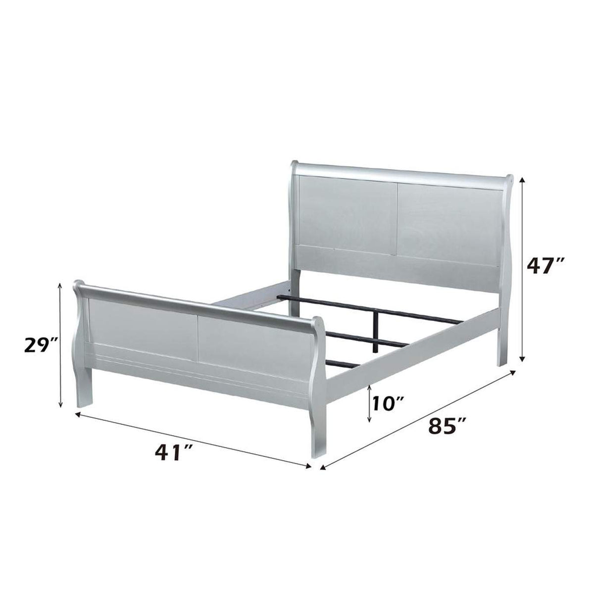 26740T Louis Philippe Twin Bed
