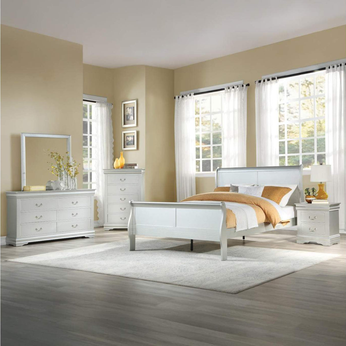 26740T Louis Philippe Twin Bed