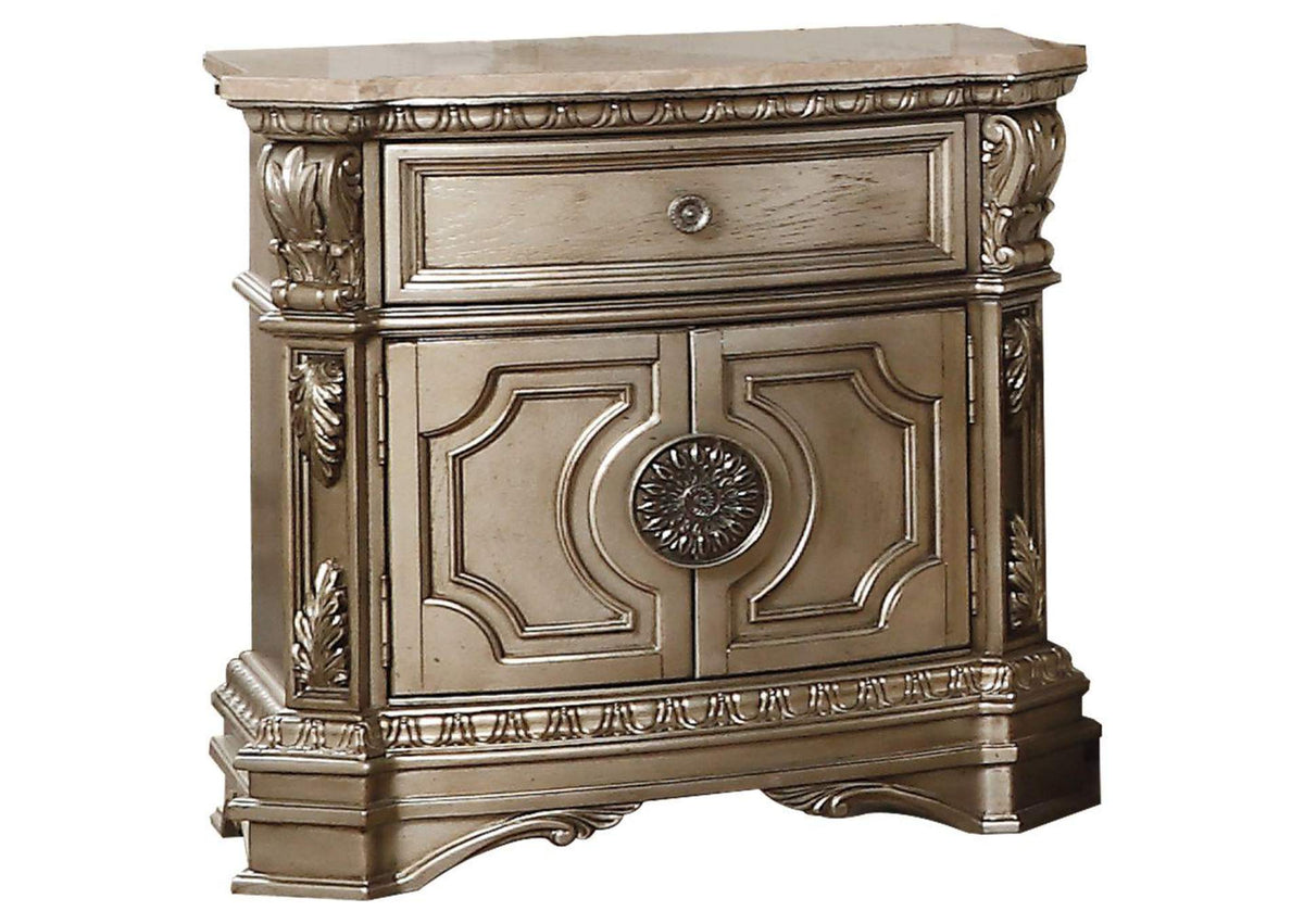 26934 Northville Nightstand with Marble Top