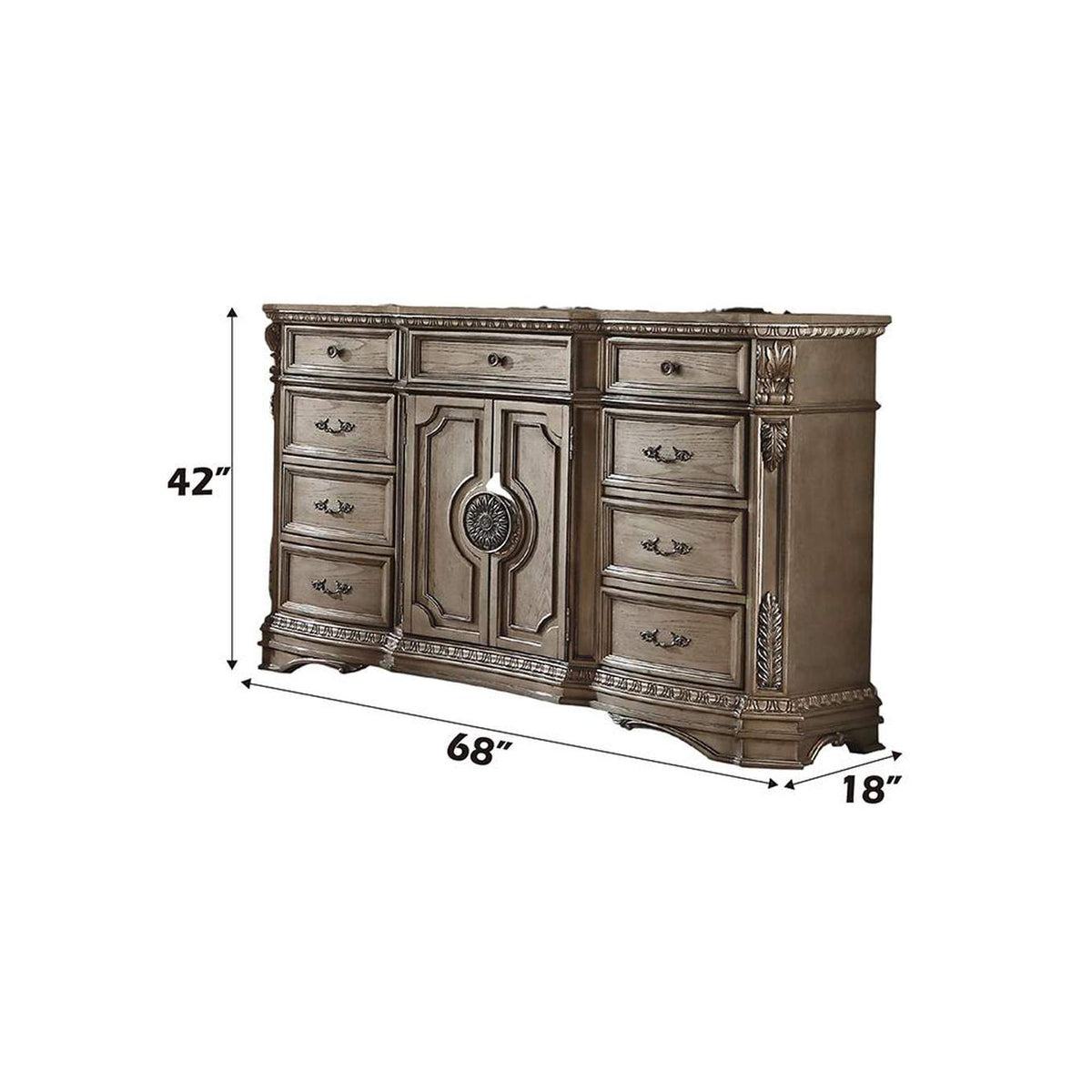 26938 Northville Dresser with Wooden Top
