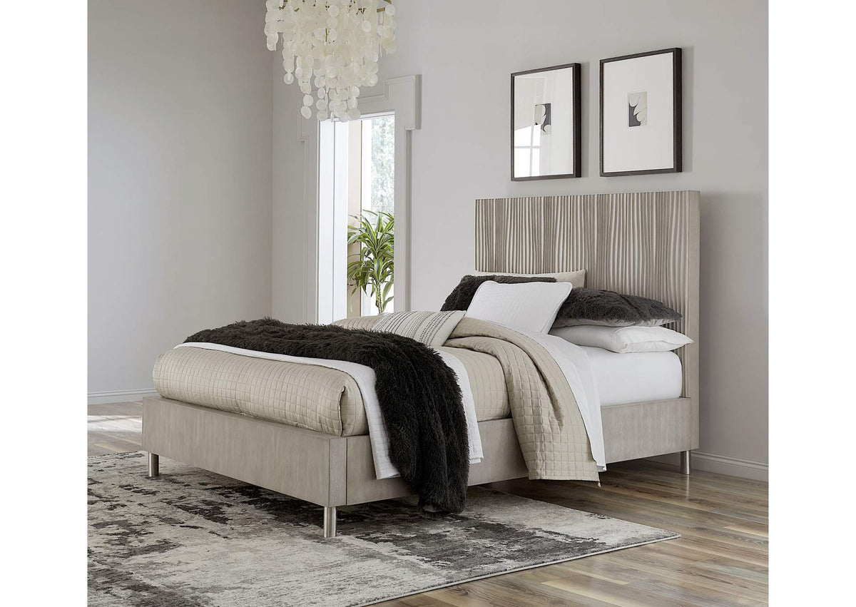 9DM8H5 Argento Wave - Patterned Bed In Misty Grey