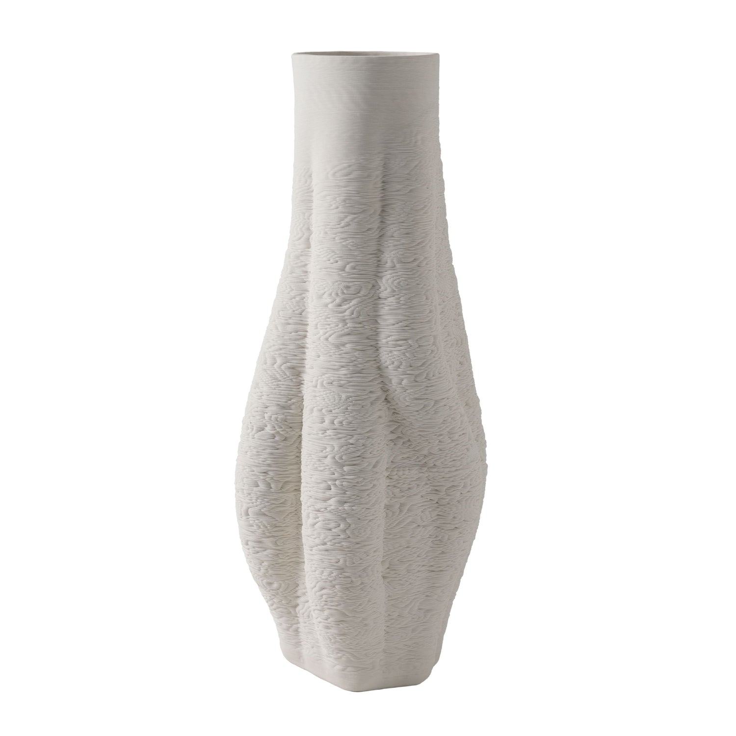Equilibrium Large 3D Printed Vase - Ivory