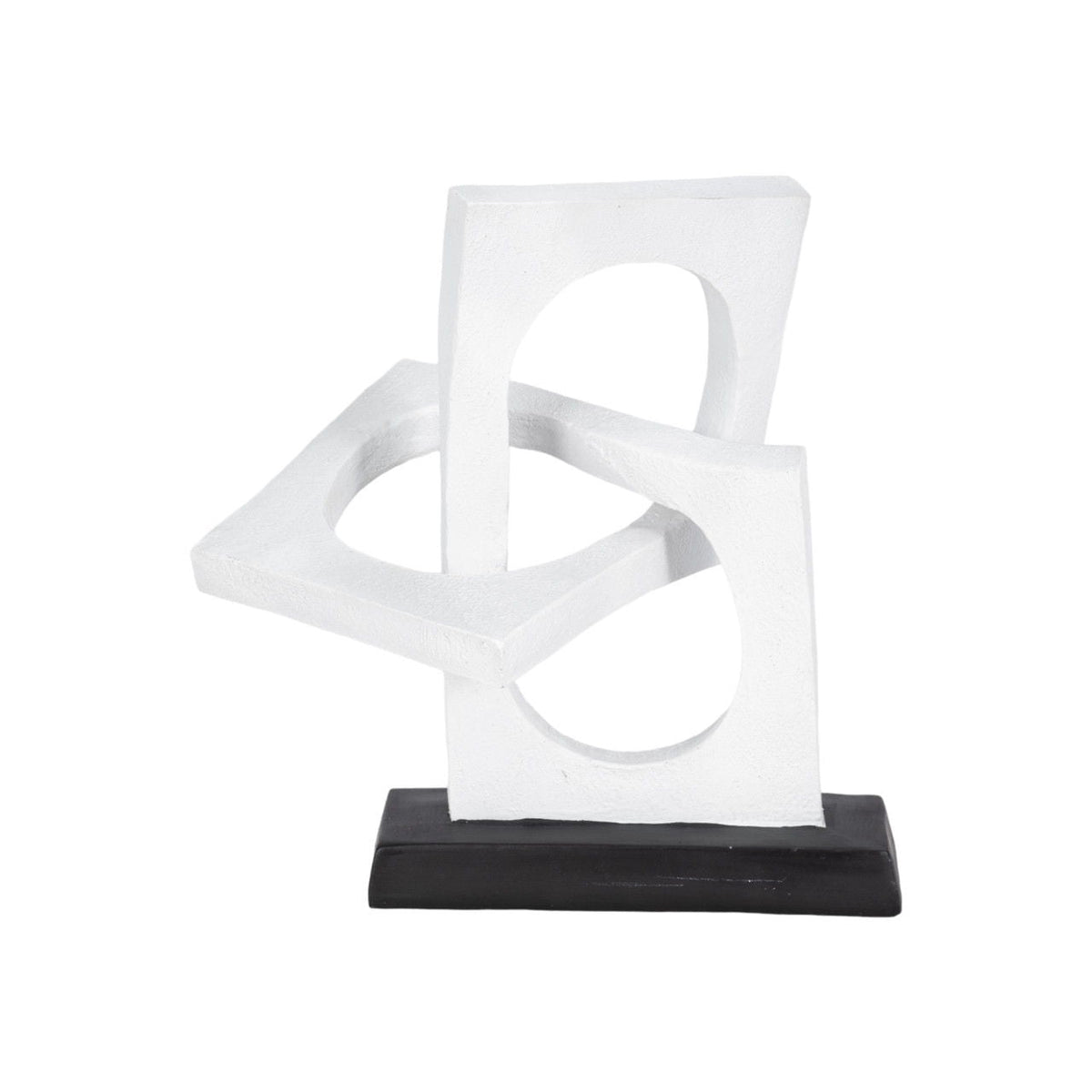 10" Links Sculpture Volcano Texture - White / Black
