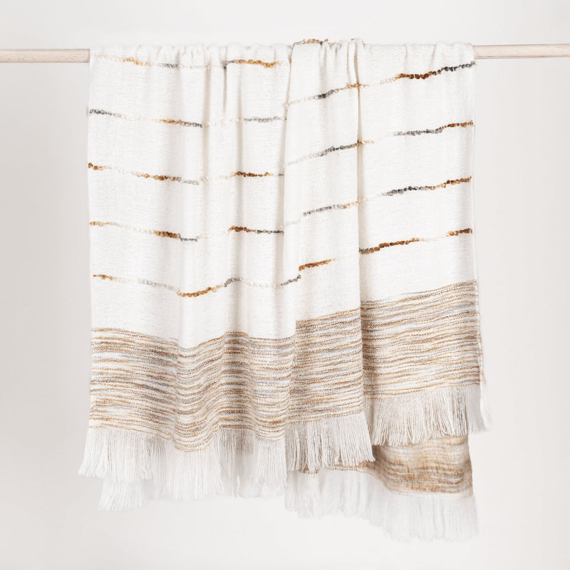 Throws - TC Albedo Throw - Ivory / Rust