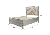 27227EK Kaitlyn Ek Bed with Led and Storage