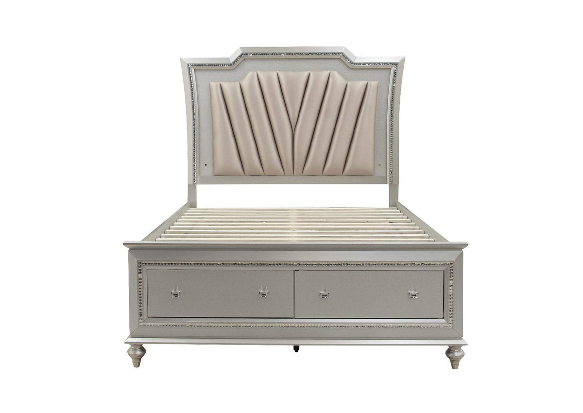 27227EK Kaitlyn Ek Bed with Led and Storage
