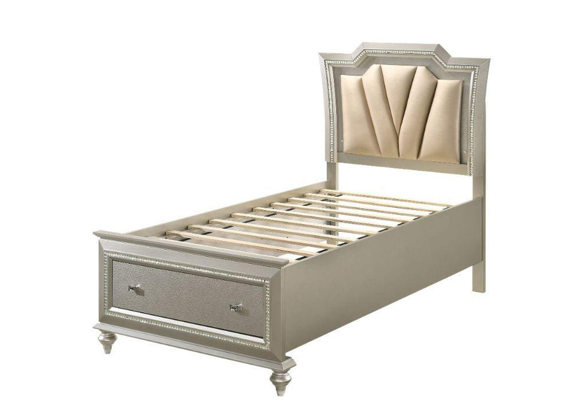 27245F Kaitlyn Full Bed with Led and Storage