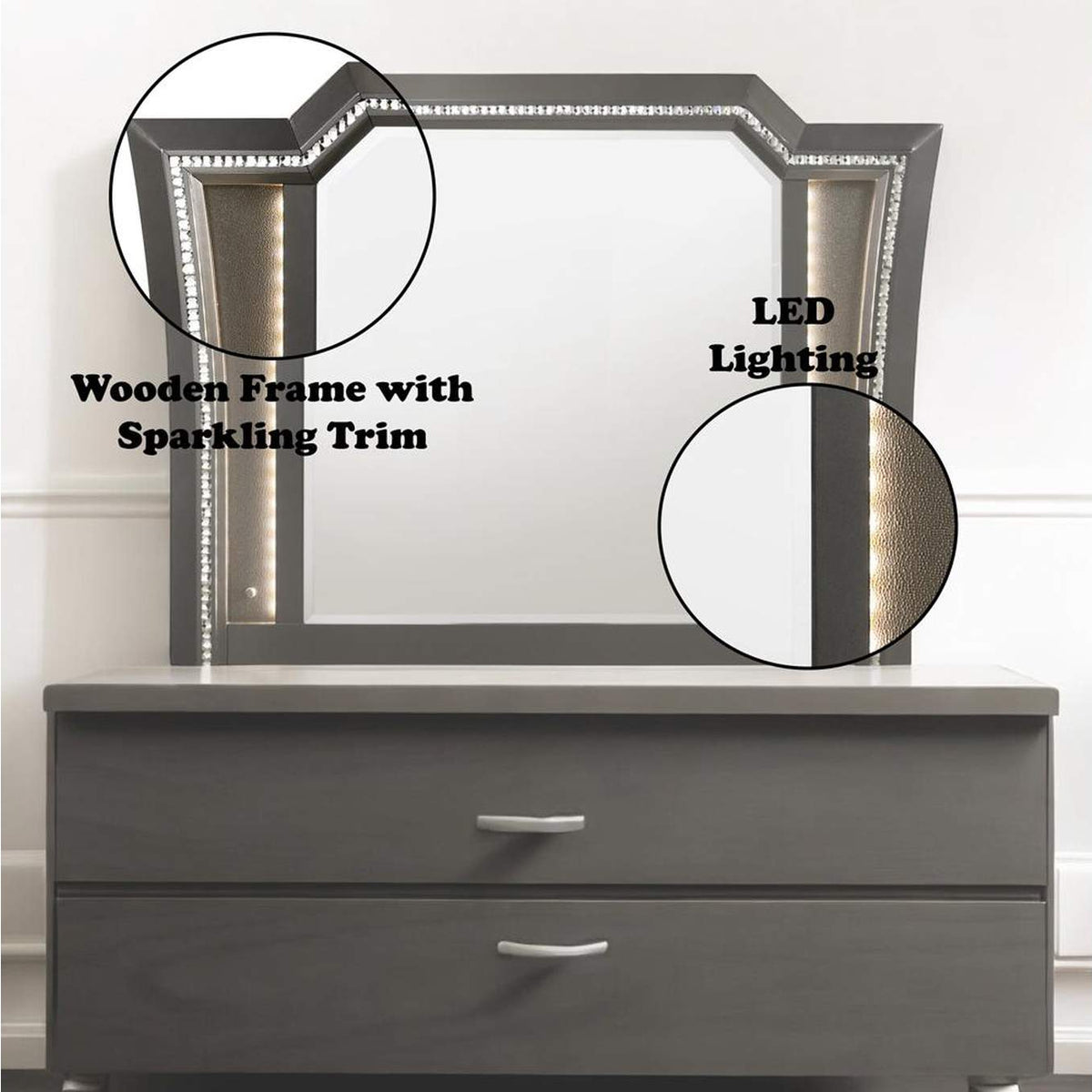 27284 Kaitlyn Mirror with Led