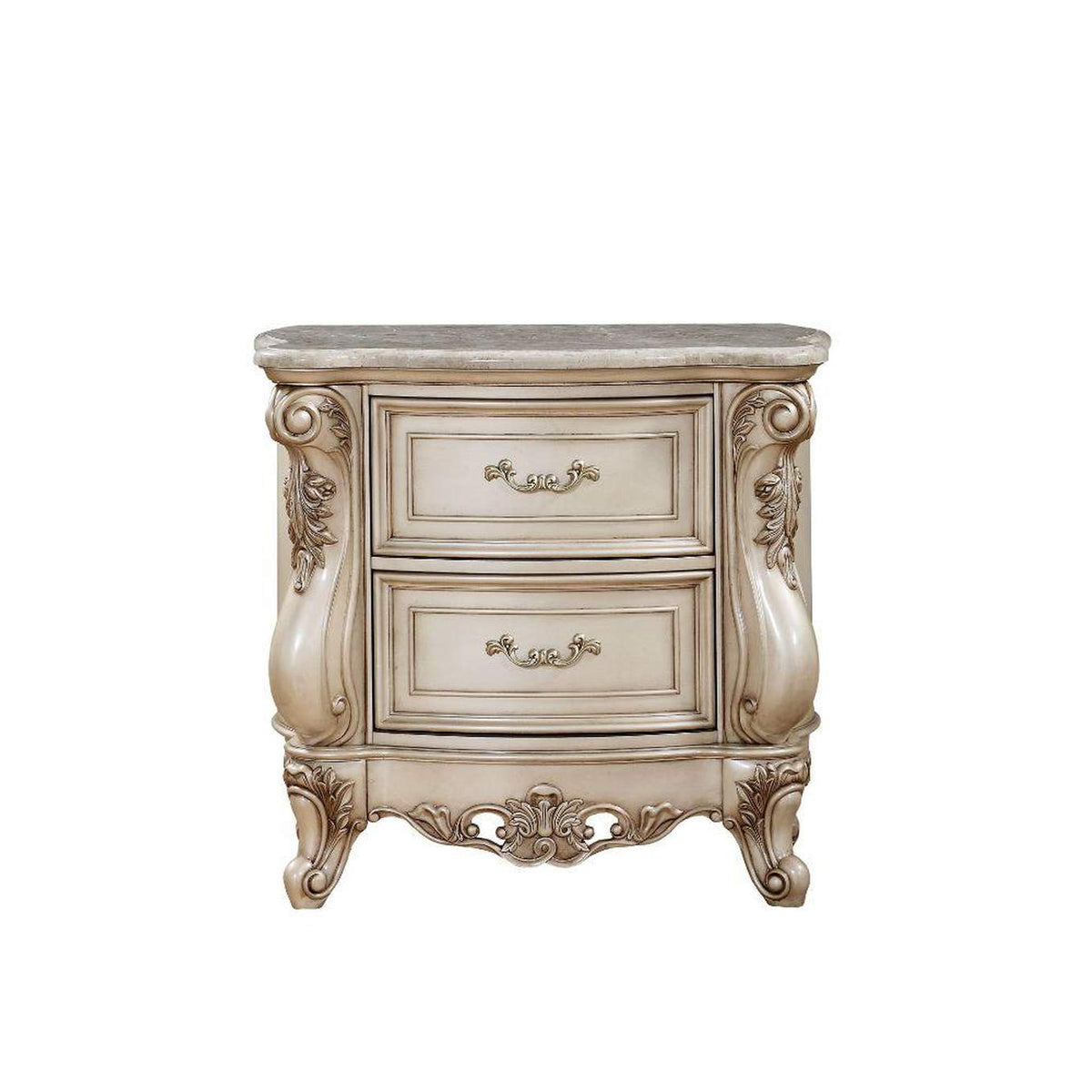 27443 Gorsedd Nightstand with Marble Top