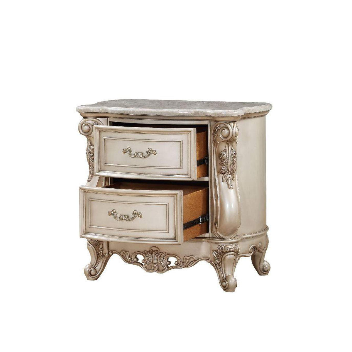 27443 Gorsedd Nightstand with Marble Top
