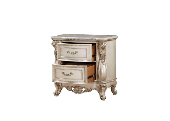 27443 Gorsedd Nightstand with Marble Top
