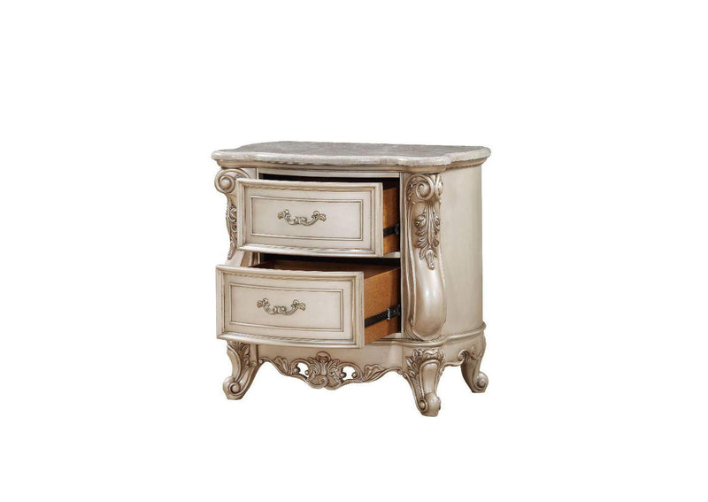 27443 Gorsedd Nightstand with Marble Top