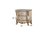 27443 Gorsedd Nightstand with Marble Top
