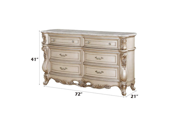 27445 Gorsedd Dresser with Marble Top