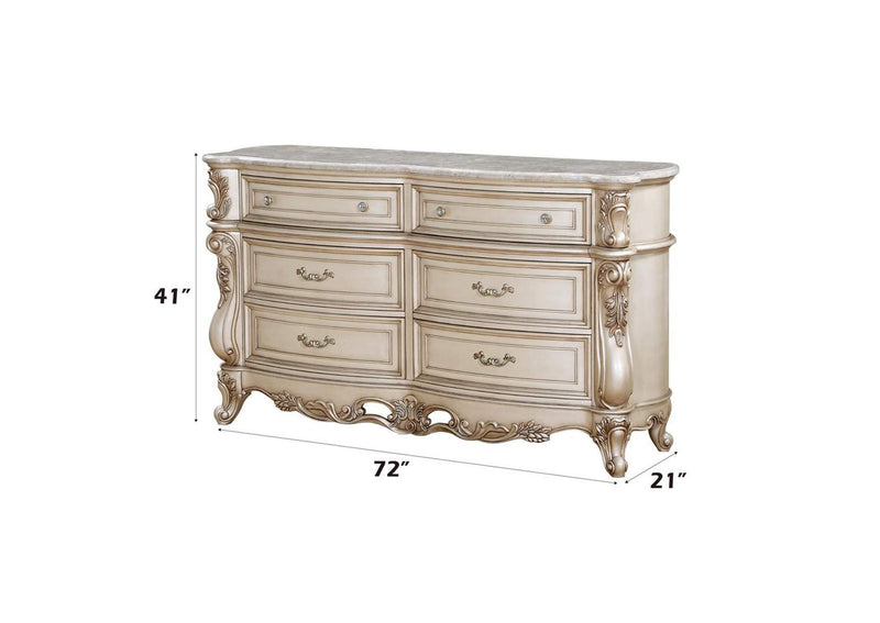 27445 Gorsedd Dresser with Marble Top