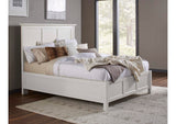 4NA4L6 Paragon Wood Panel Bed In White