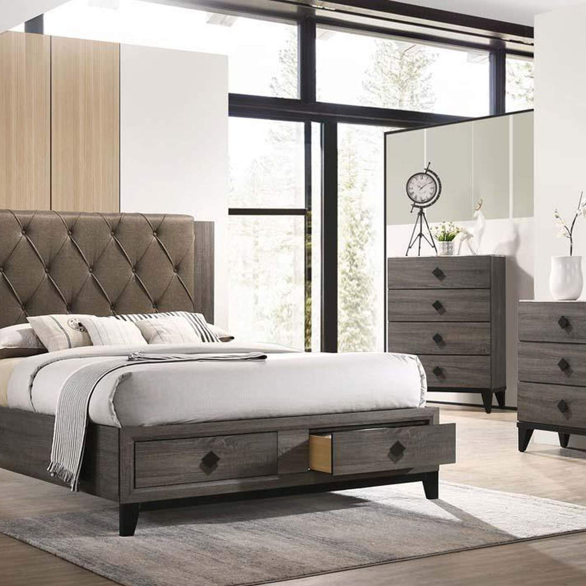 27667EK Avantika Ek Bed with Storage
